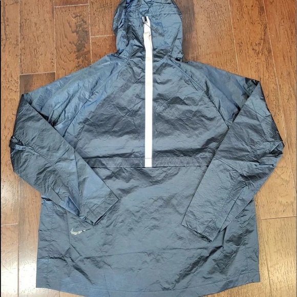 New Nike Sportswear Teck Pack Woven Mens XL Hooded Deep Ocean Jacket - Picture 3 of 9